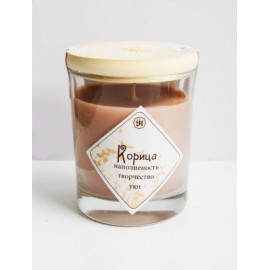 Ароматическая свеча с маслом корицы 9 см, 200 г, 30 ч