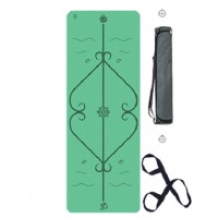 Мат для йоги Lepomate fiber yoga mat зеленый