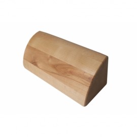 Кирпич для йоги полукруглый деревянный шлифованный